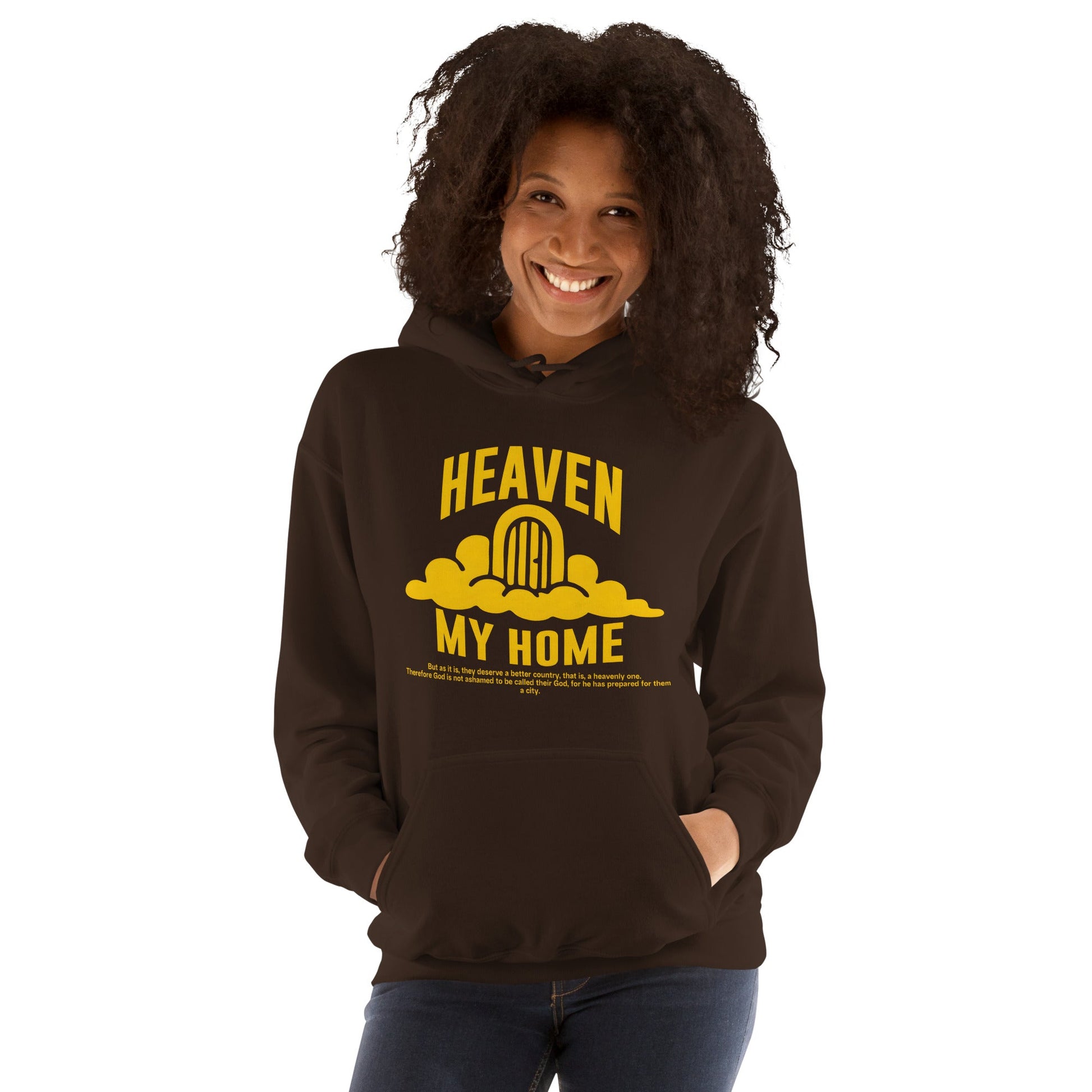 Heaven my Home - MASIN Luxe Unisex Hoodie by MASIN Fashion – Faith - based Wear