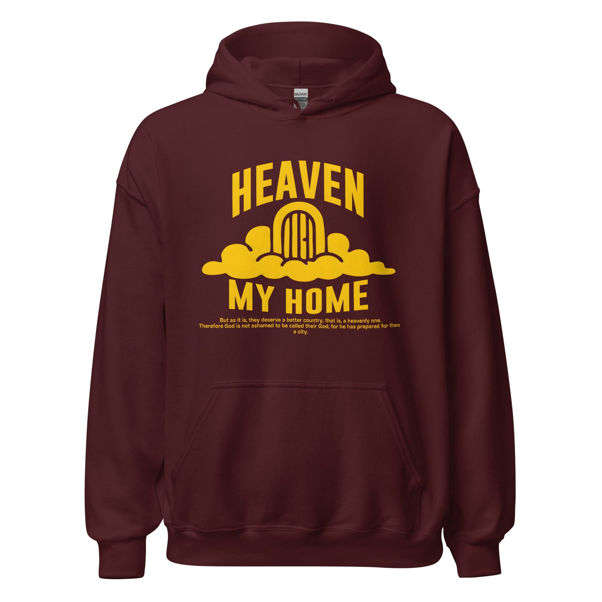 Heaven my Home - MASIN Luxe Unisex Hoodie by MASIN Fashion – Faith - based Wear