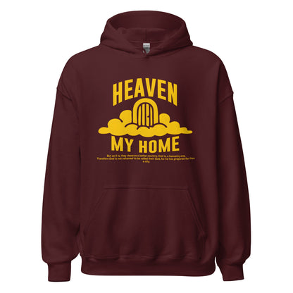Heaven my Home - MASIN Luxe Unisex Hoodie by MASIN Fashion – Faith - based Wear