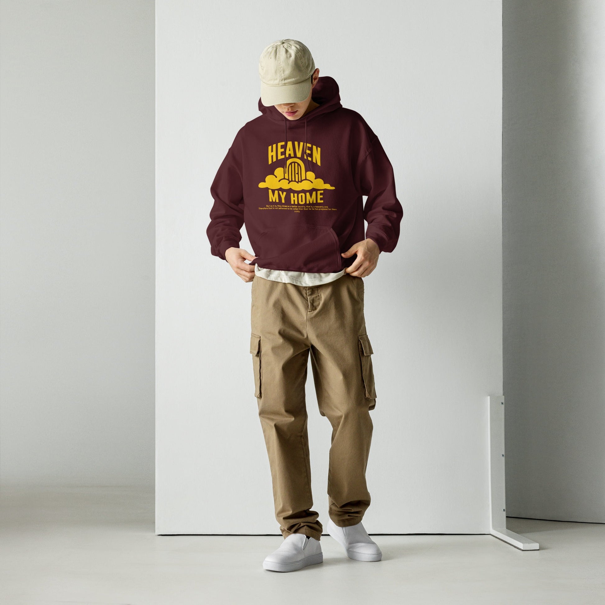 Heaven my Home - MASIN Luxe Unisex Hoodie by MASIN Fashion – Faith - based Wear