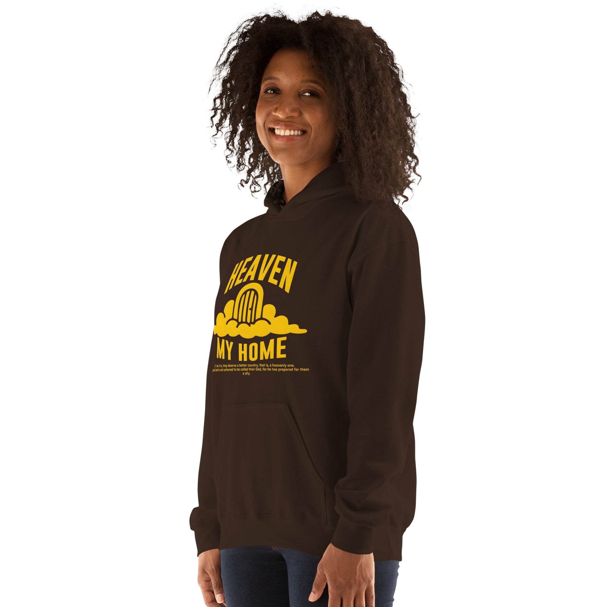 Heaven my Home - MASIN Luxe Unisex Hoodie by MASIN Fashion – Faith - based Wear