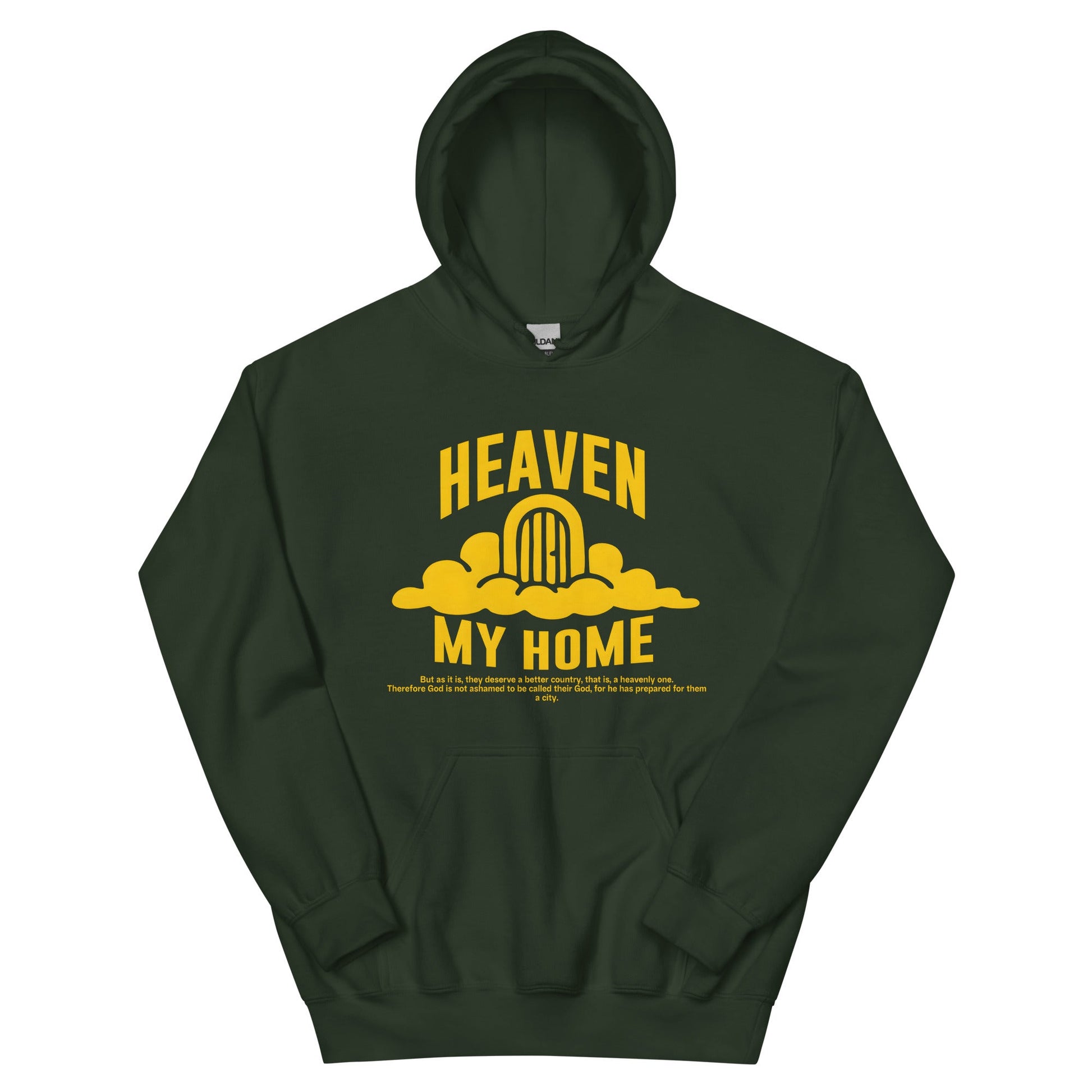 Heaven my Home - MASIN Luxe Unisex Hoodie by MASIN Fashion – Faith - based Wear