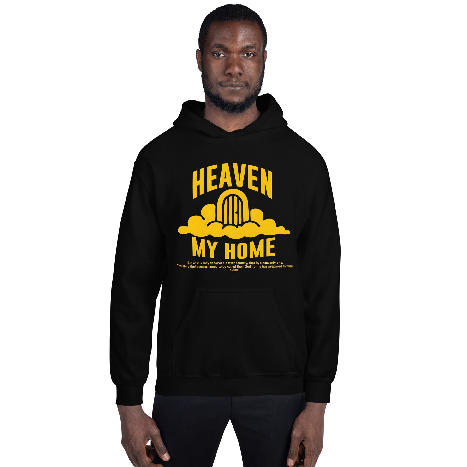 Heaven my Home - MASIN Luxe Unisex Hoodie by MASIN Fashion – Faith - based Wear