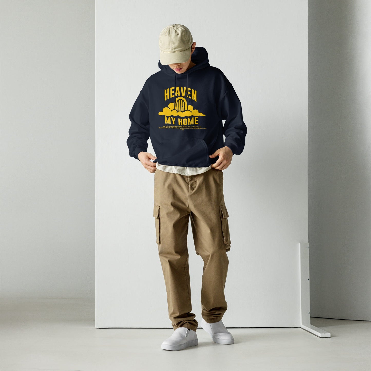 Heaven my Home - MASIN Luxe Unisex Hoodie by MASIN Fashion – Faith - based Wear