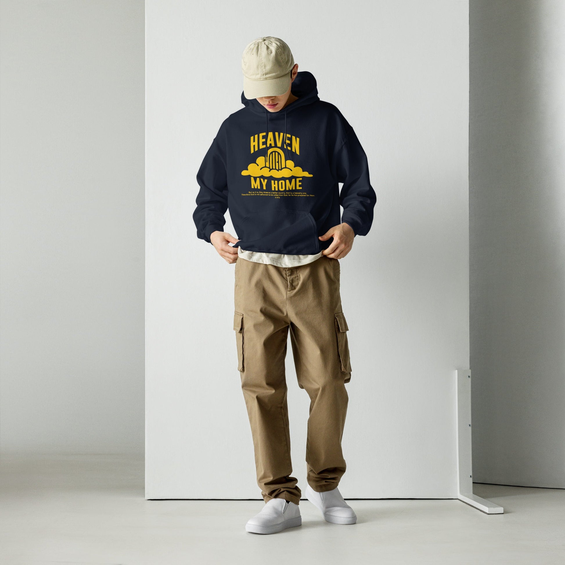 Heaven my Home - MASIN Luxe Unisex Hoodie by MASIN Fashion – Faith - based Wear