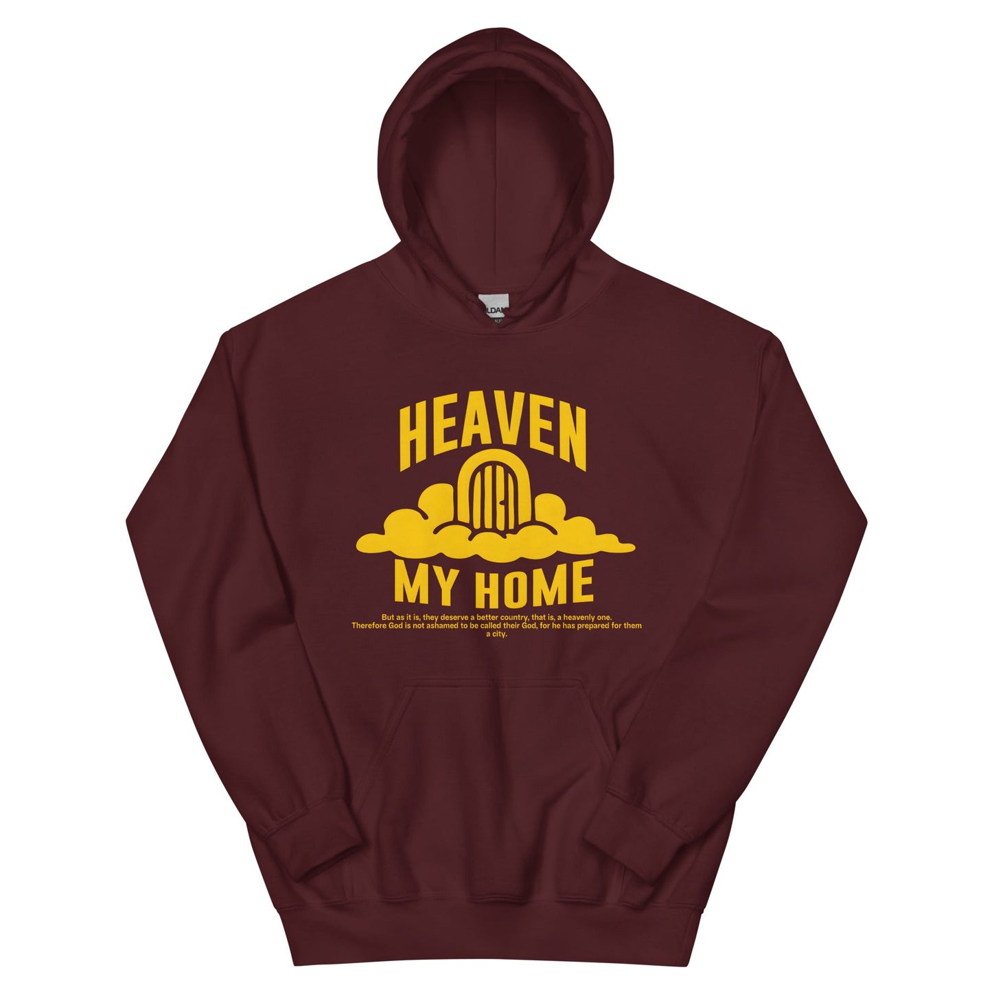 Heaven my Home - MASIN Luxe Unisex Hoodie by MASIN Fashion – Faith - based Wear