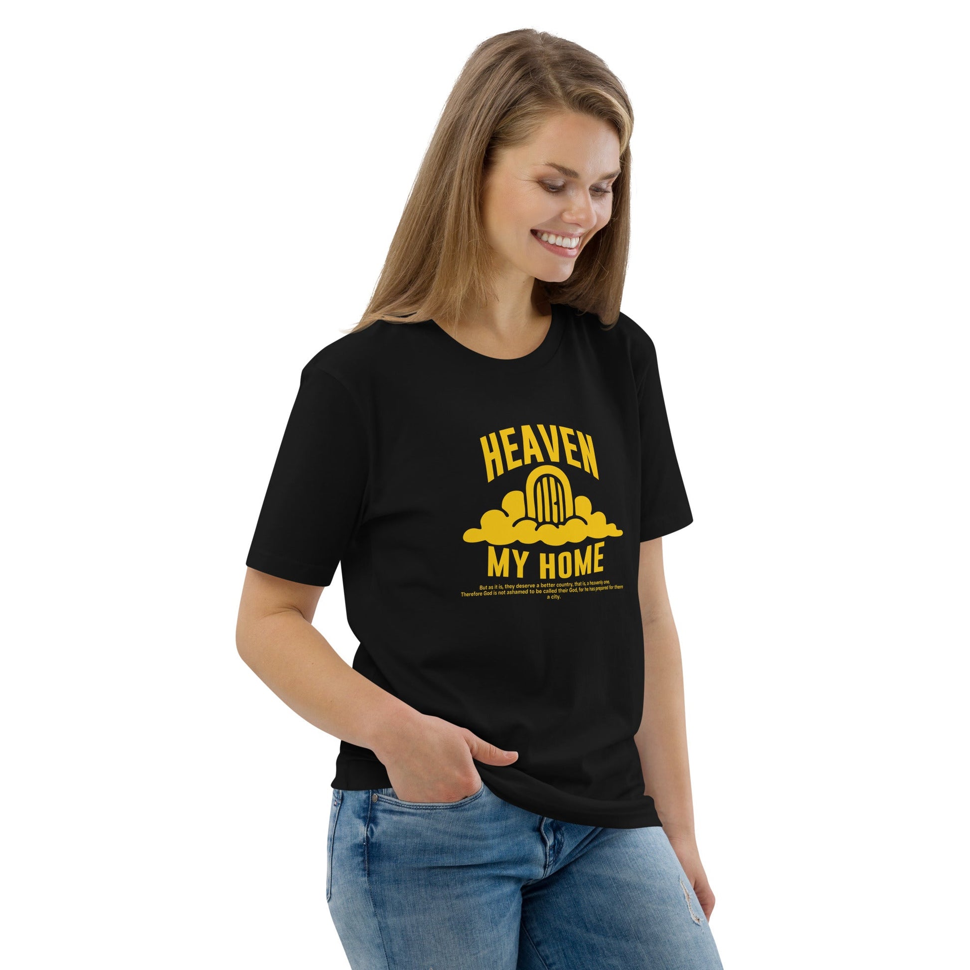 Heaven my Home - Unisex Premium Organic Cotton T-Shirt by MASIN Fashion – Faith - based Wear