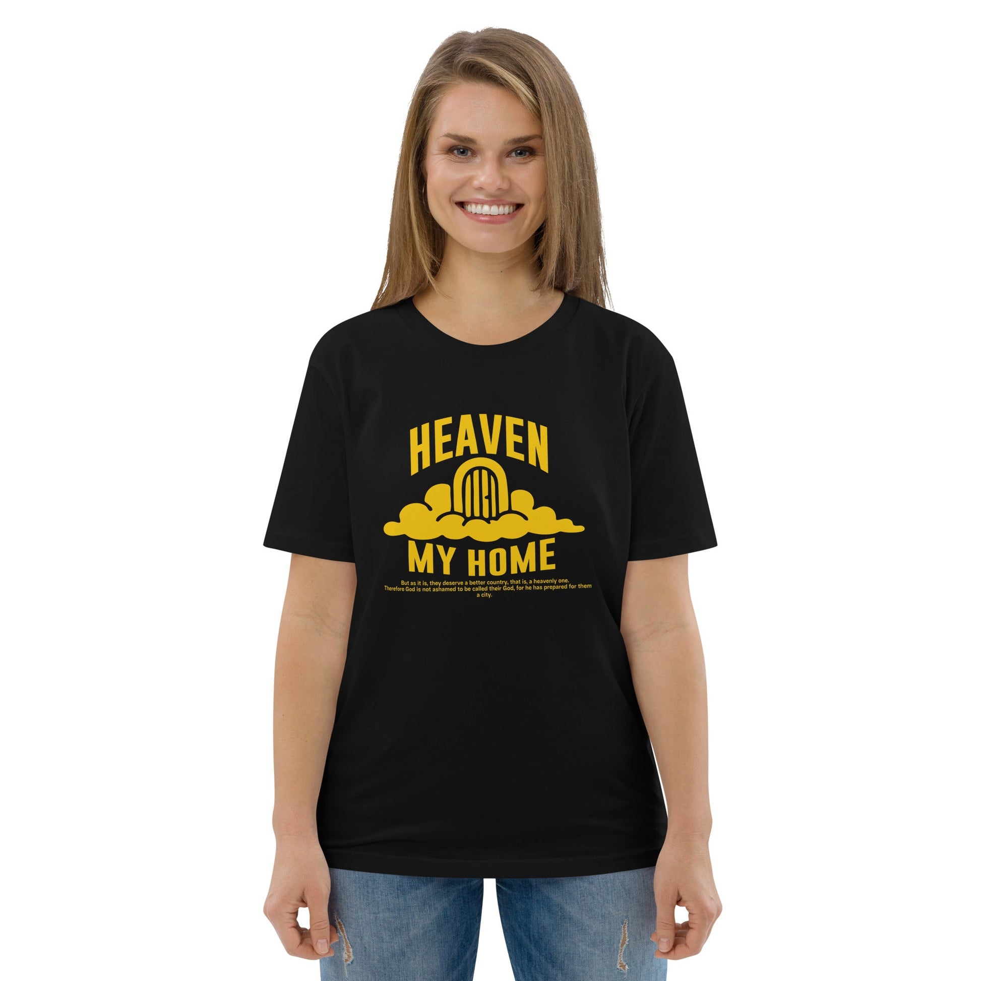 Heaven my Home - Unisex Premium Organic Cotton T-Shirt by MASIN Fashion – Faith - based Wear