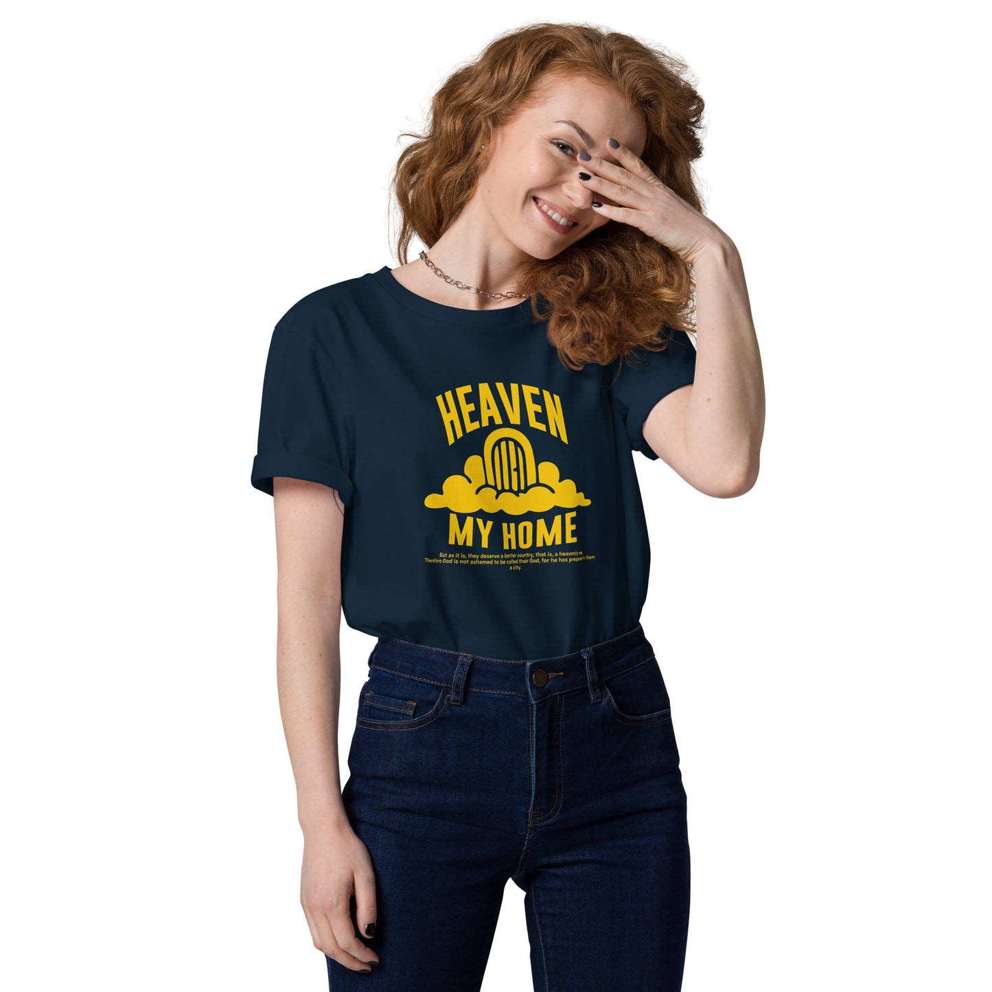 Heaven my Home - Unisex Premium Organic Cotton T-Shirt by MASIN Fashion – Faith - based Wear