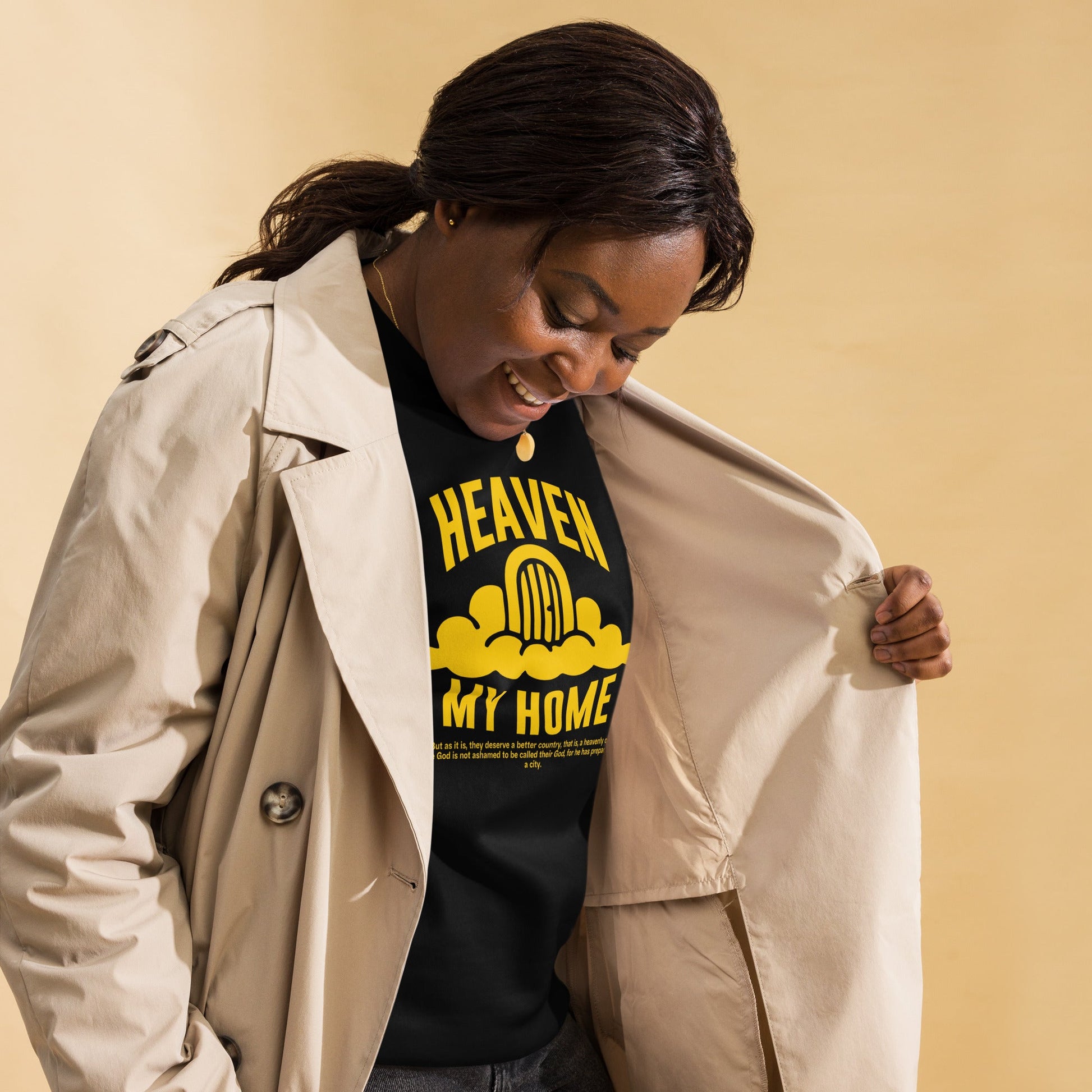 Heaven my Home - Unisex Premium Sweatshirt by MASIN Fashion – Faith - based Wear