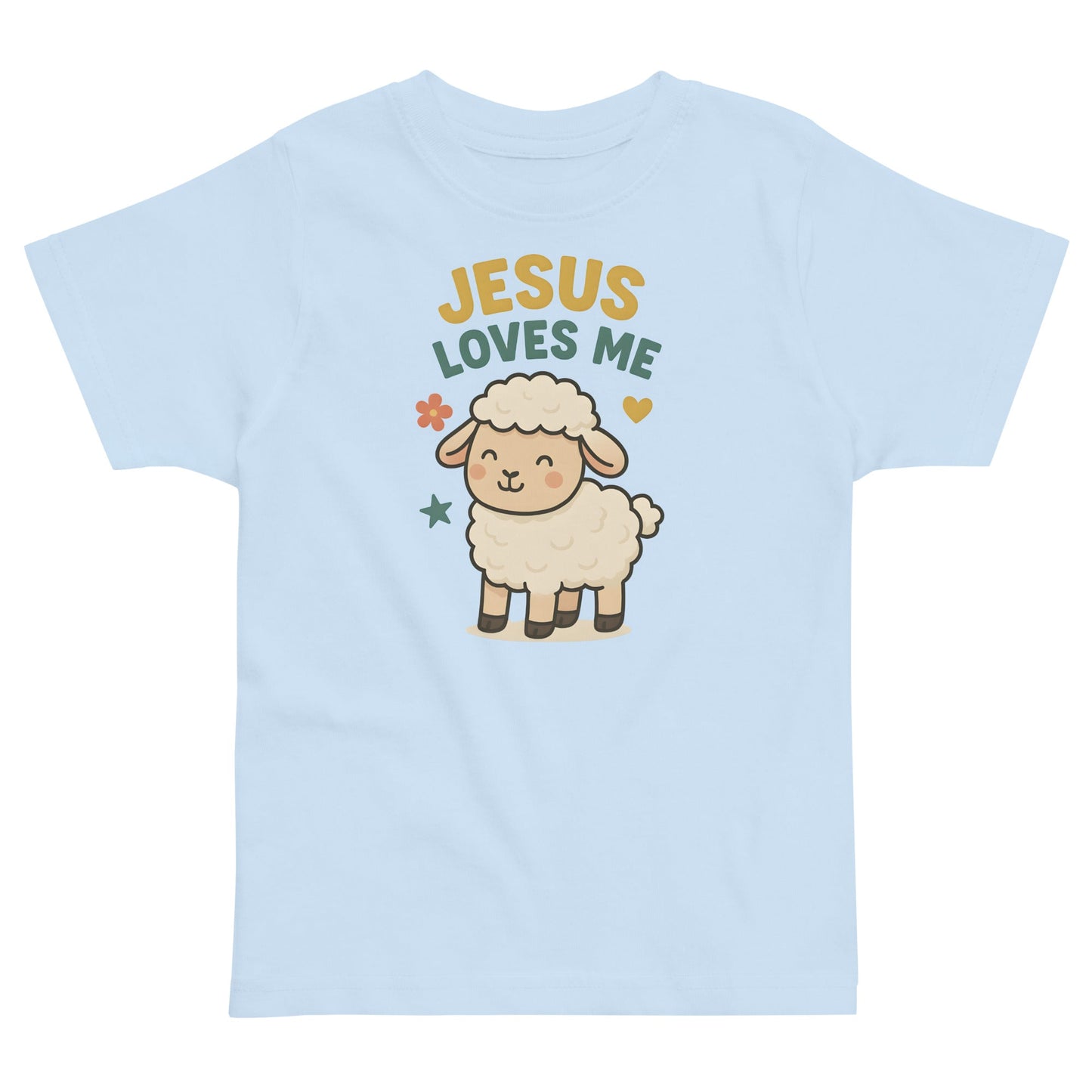 Jesus Loves me Sheep - Masin Toddler Tee by MASIN Fashion – Faith - based Wear