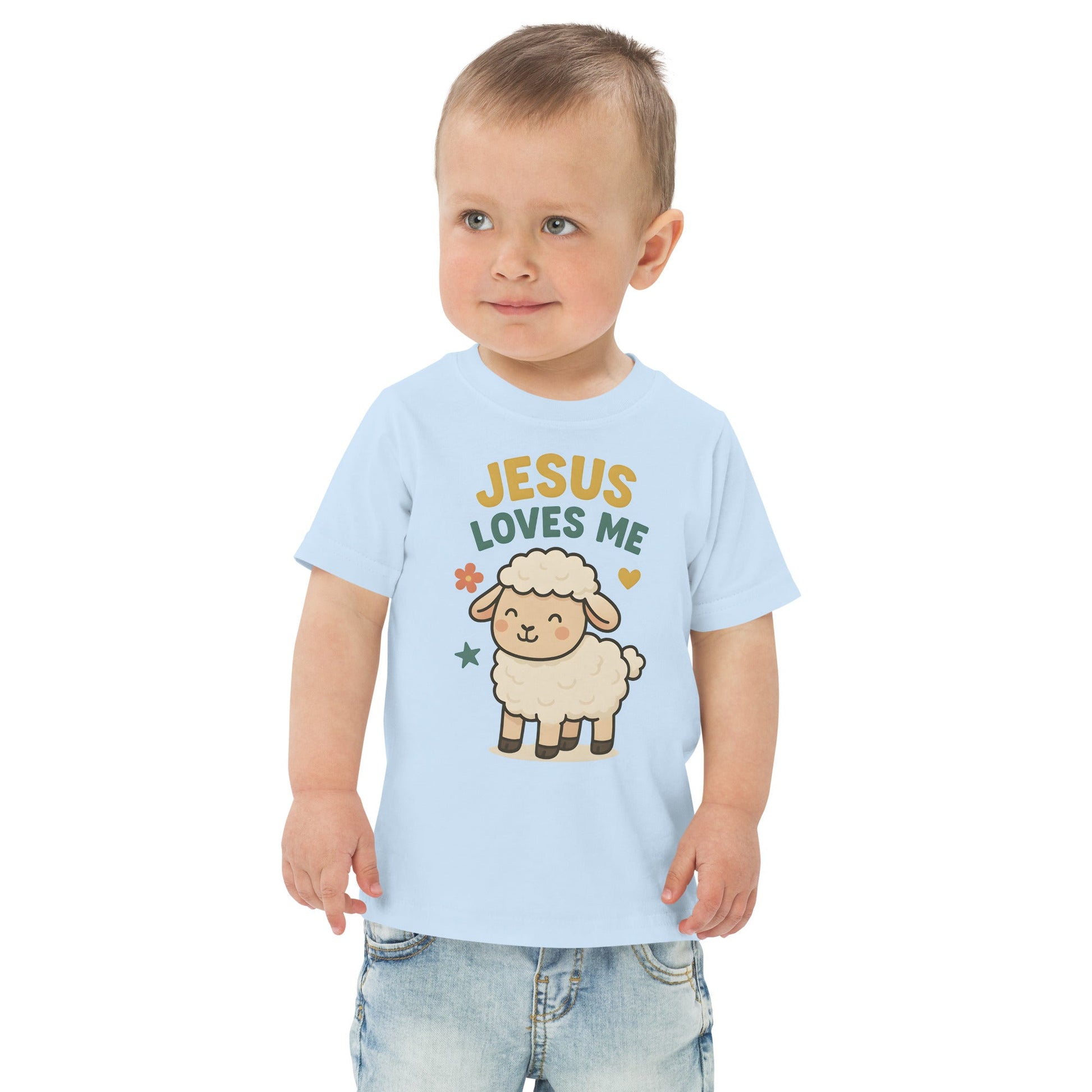 Jesus Loves me Sheep - Masin Toddler Tee by MASIN Fashion – Faith - based Wear