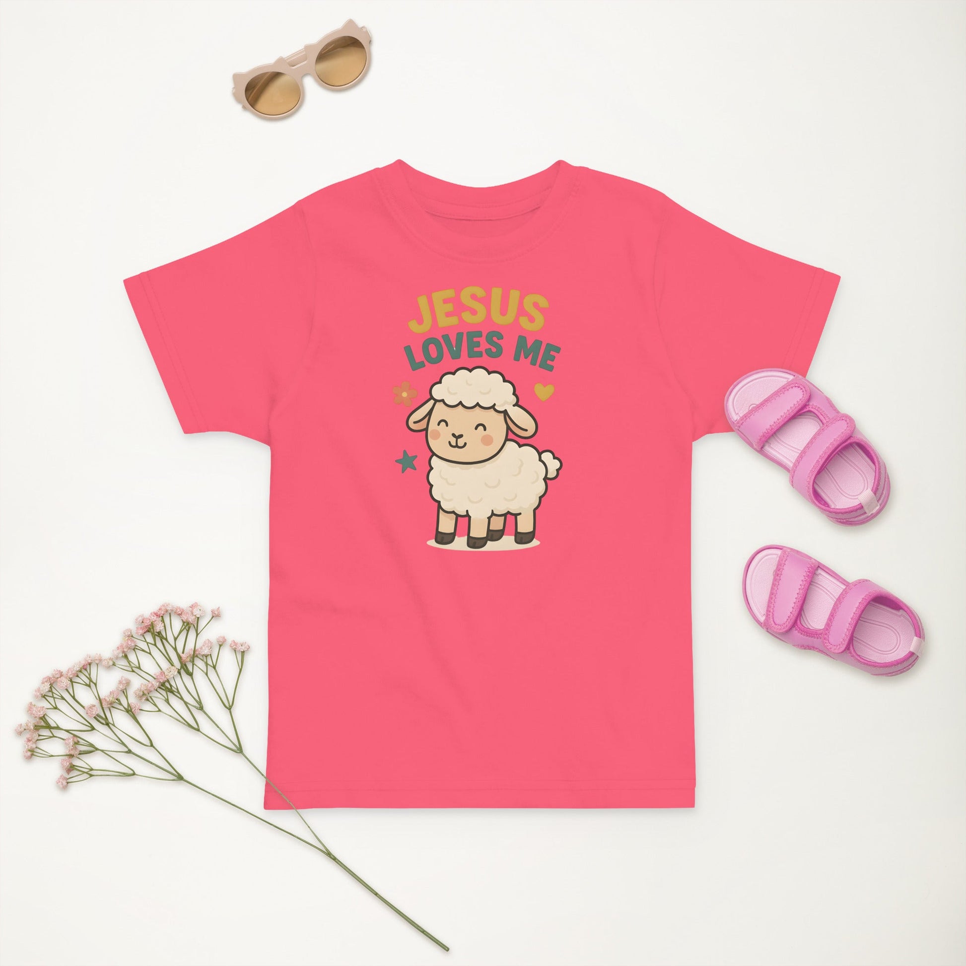 Jesus Loves me Sheep - Masin Toddler Tee by MASIN Fashion – Faith - based Wear