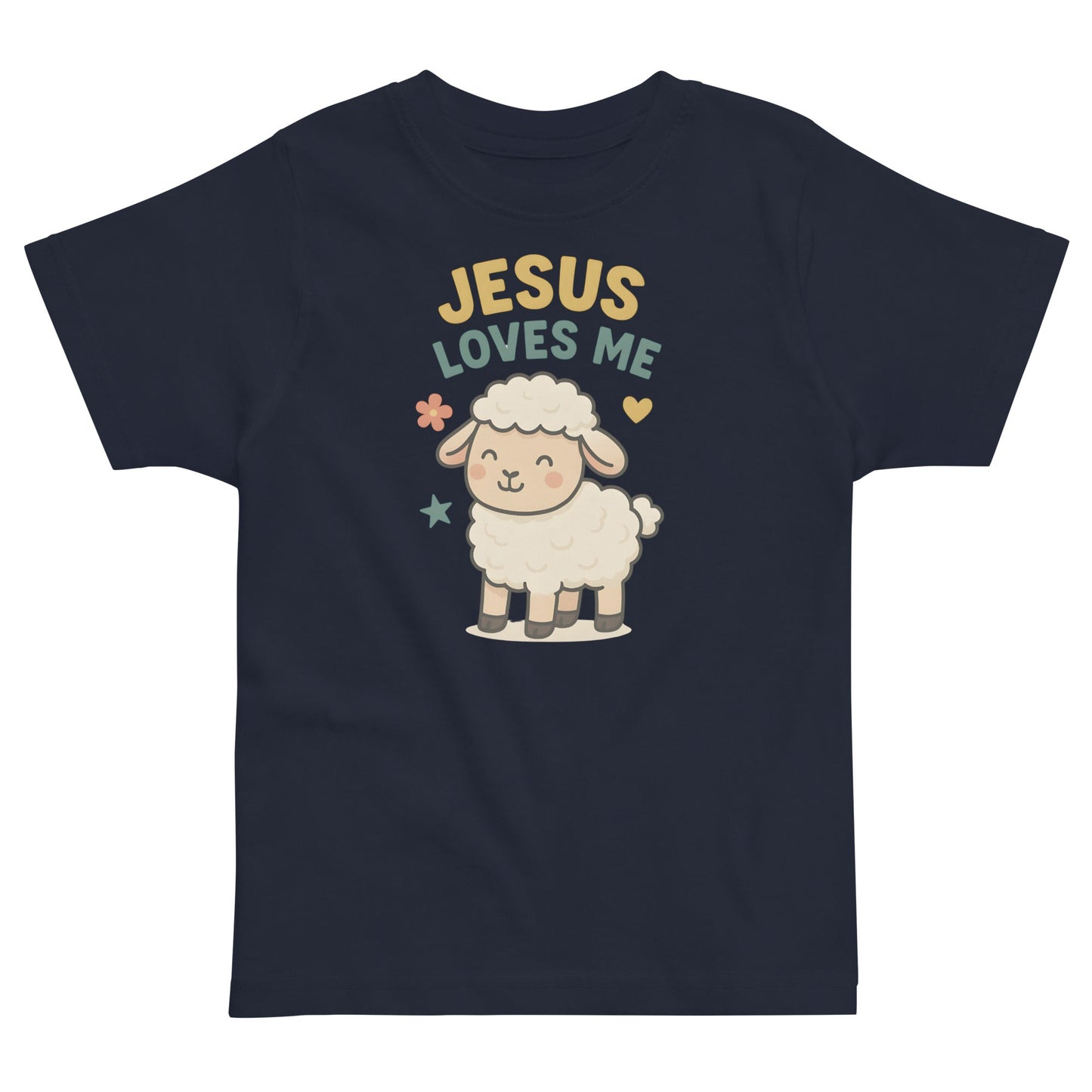 Jesus Loves me Sheep - Masin Toddler Tee by MASIN Fashion – Faith - based Wear