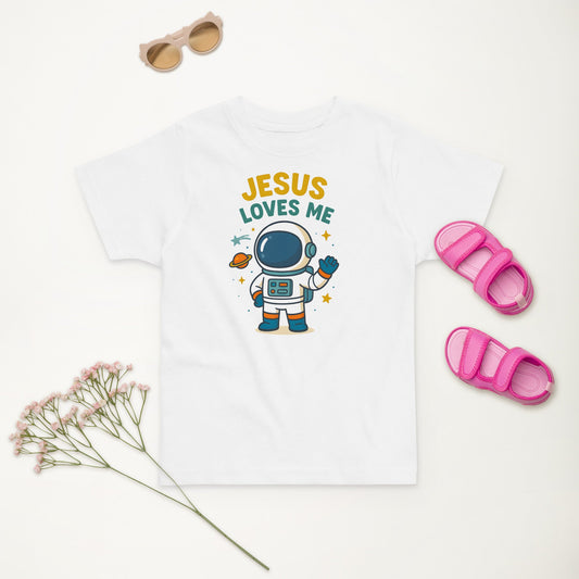 Jesus loves me Space - Unisex Toddler Tee by MASIN Fashion – Faith - based Wear