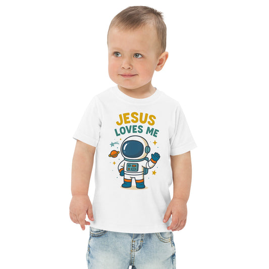 Jesus loves me Space - Unisex Toddler Tee by MASIN Fashion – Faith - based Wear