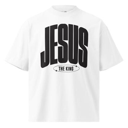 Jesus the King - Unisex Luxe Oversized High Neck T-Shirt by MASIN Fashion – Faith - based Wear