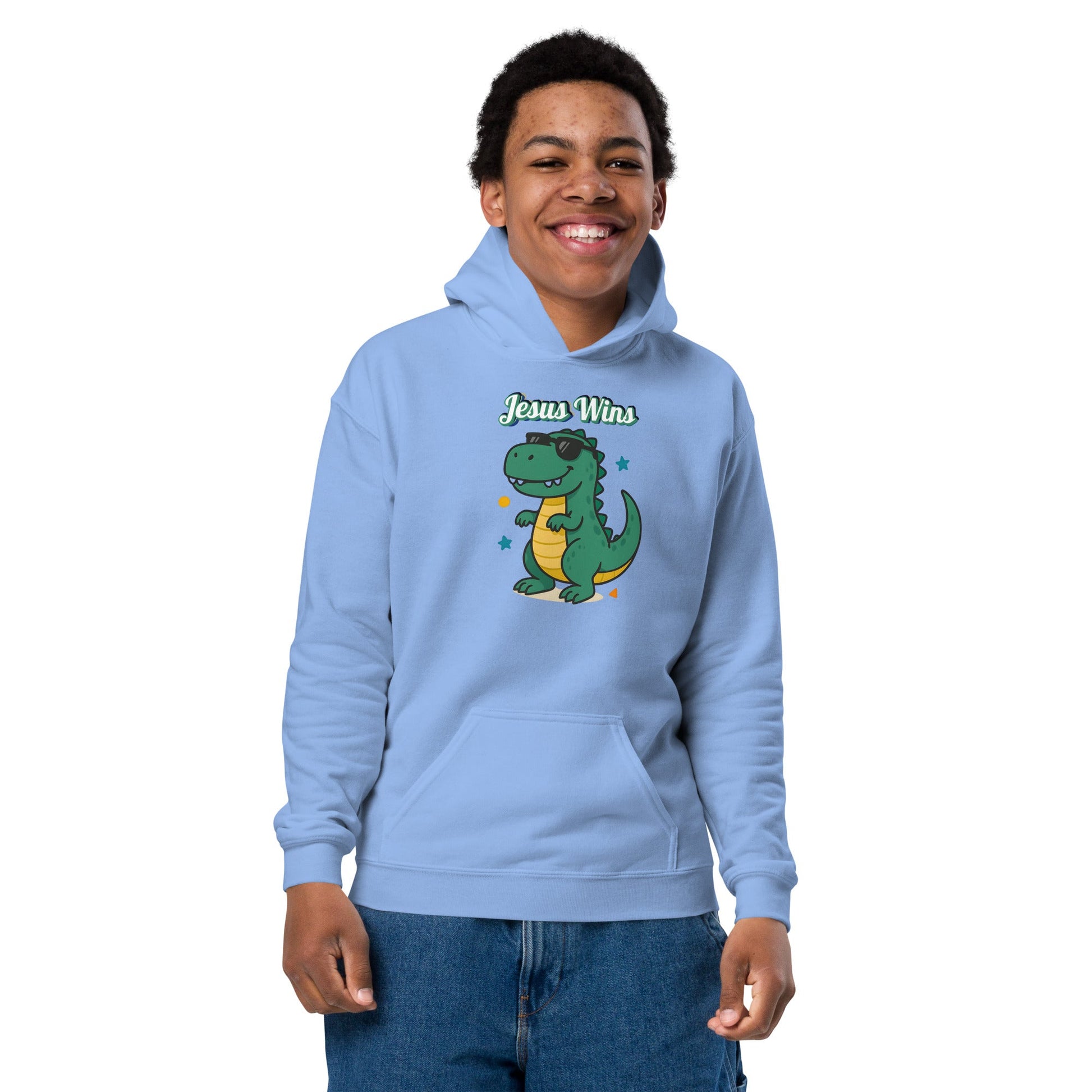Jesus Wins - Youth essentials hoodie by MASIN Fashion – Faith - based Wear