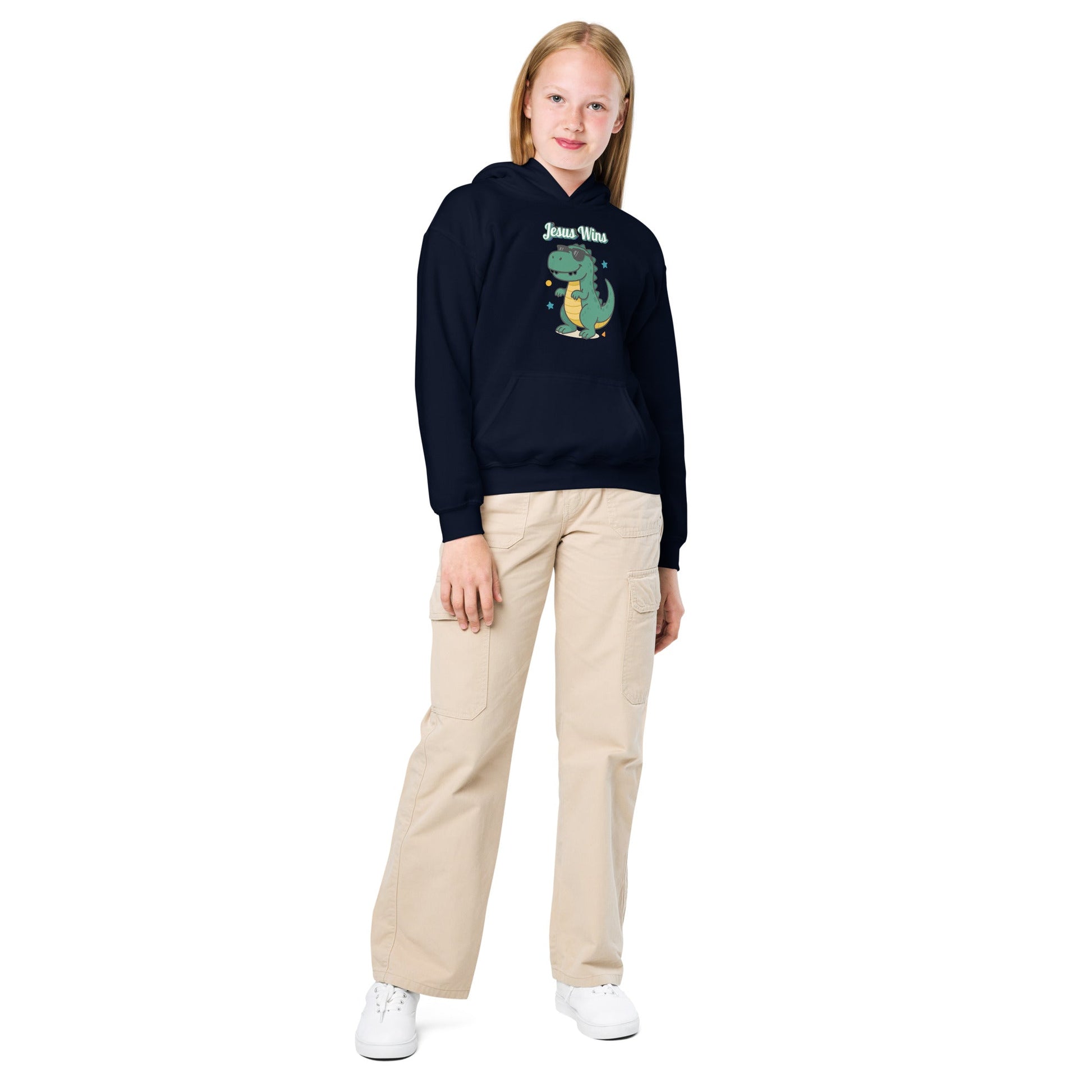 Jesus Wins - Youth essentials hoodie by MASIN Fashion – Faith - based Wear