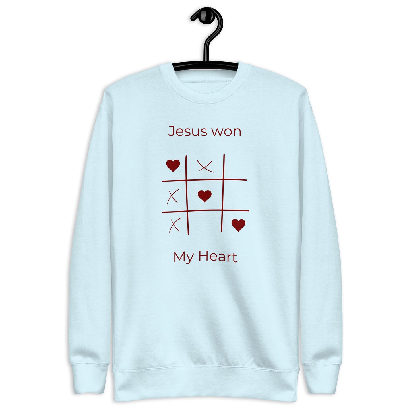 Jesus Won My Heart - Unisex Premium Jumper by MASIN Fashion – Faith - based Wear