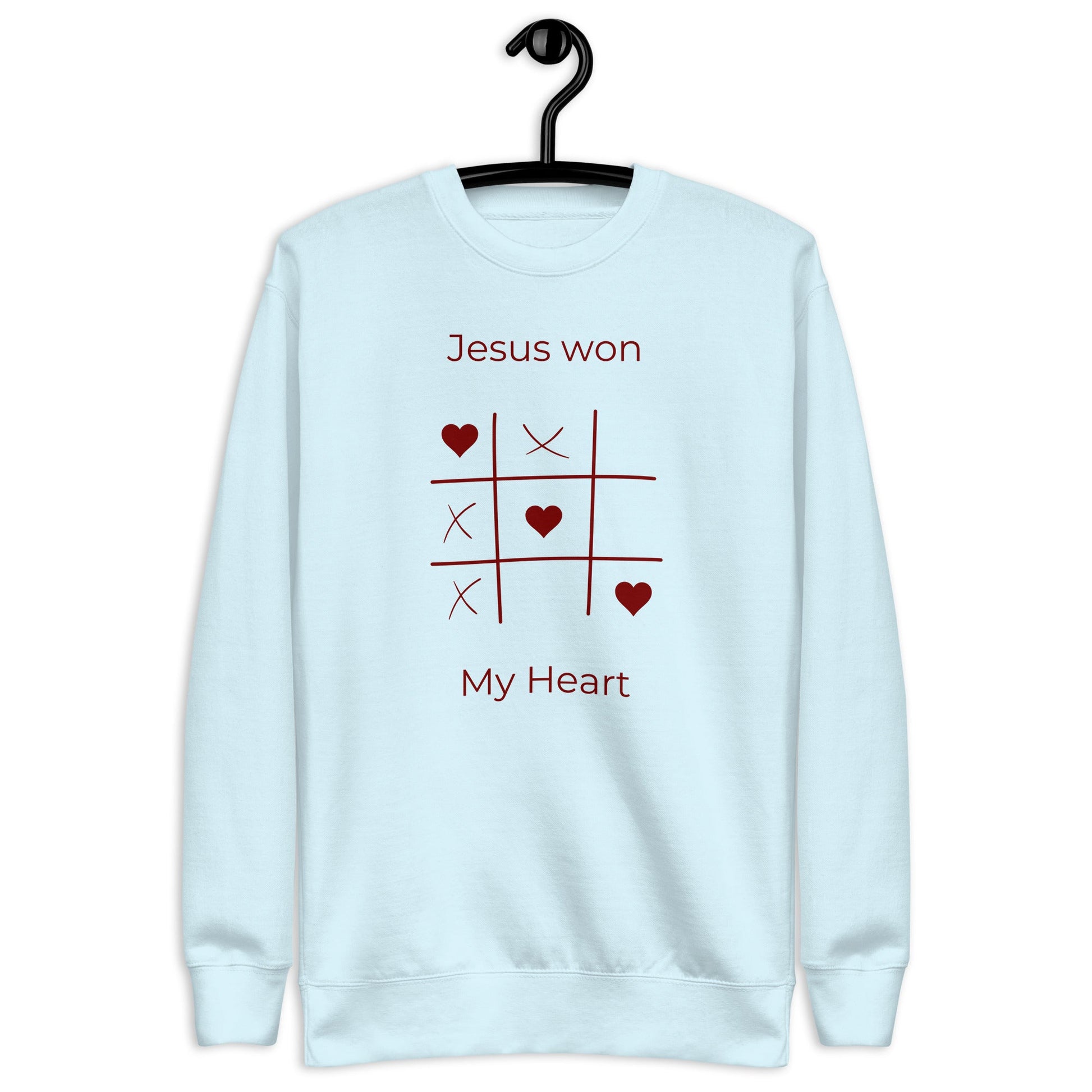 Jesus Won My Heart - Unisex Premium Jumper by MASIN Fashion – Faith - based Wear