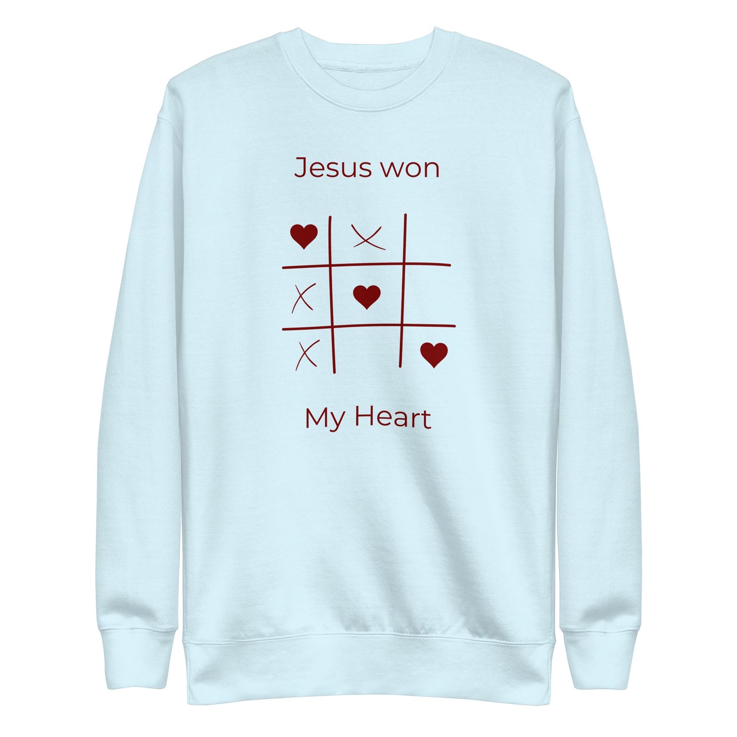 Jesus Won My Heart - Unisex Premium Jumper by MASIN Fashion – Faith - based Wear