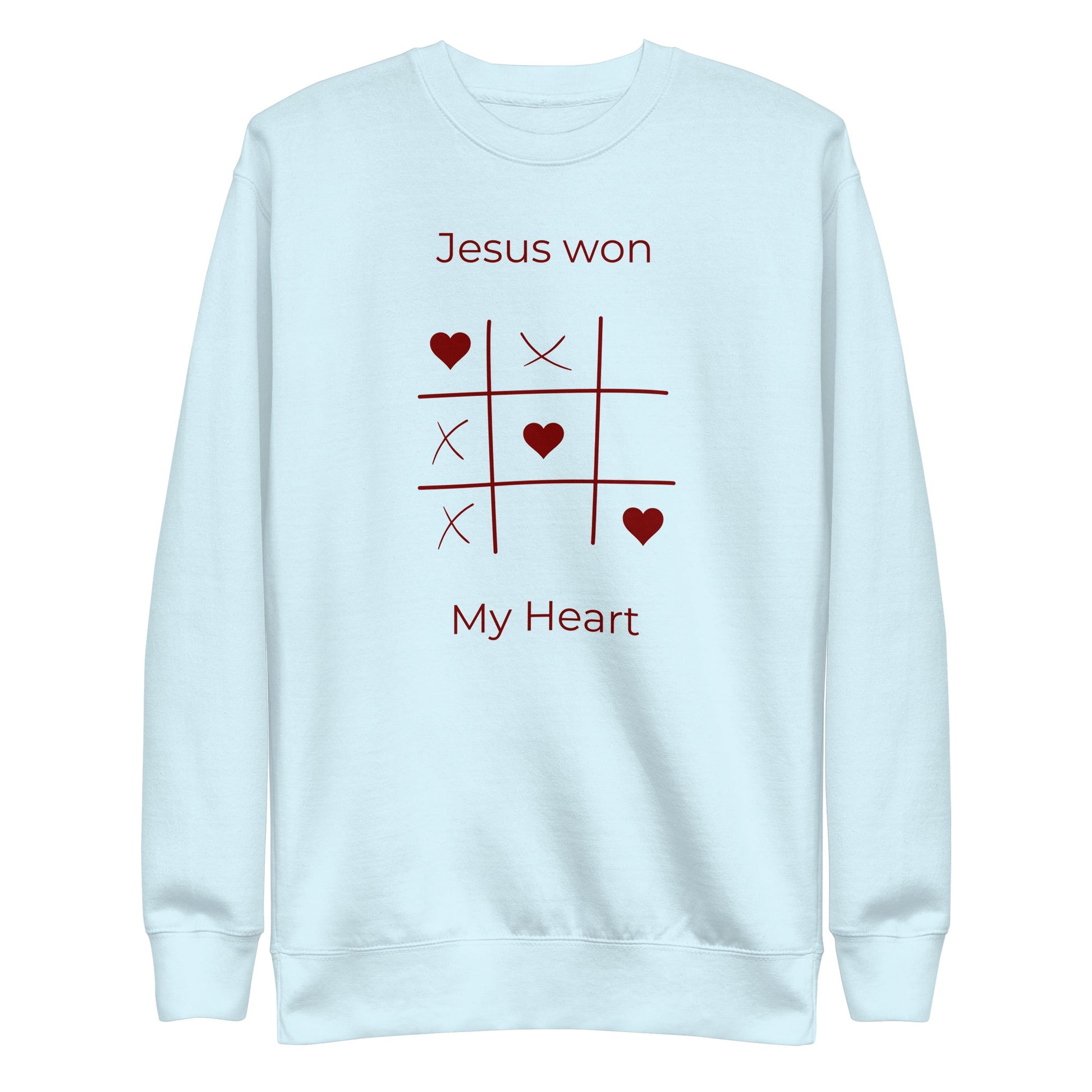 Jesus Won My Heart - Unisex Premium Jumper by MASIN Fashion – Faith - based Wear