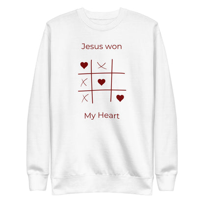 Jesus Won My Heart - Unisex Premium Jumper by MASIN Fashion – Faith - based Wear
