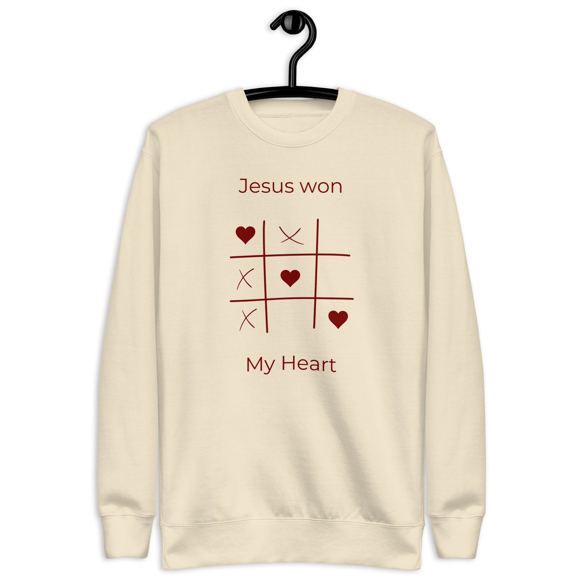 Jesus Won My Heart - Unisex Premium Jumper by MASIN Fashion – Faith - based Wear