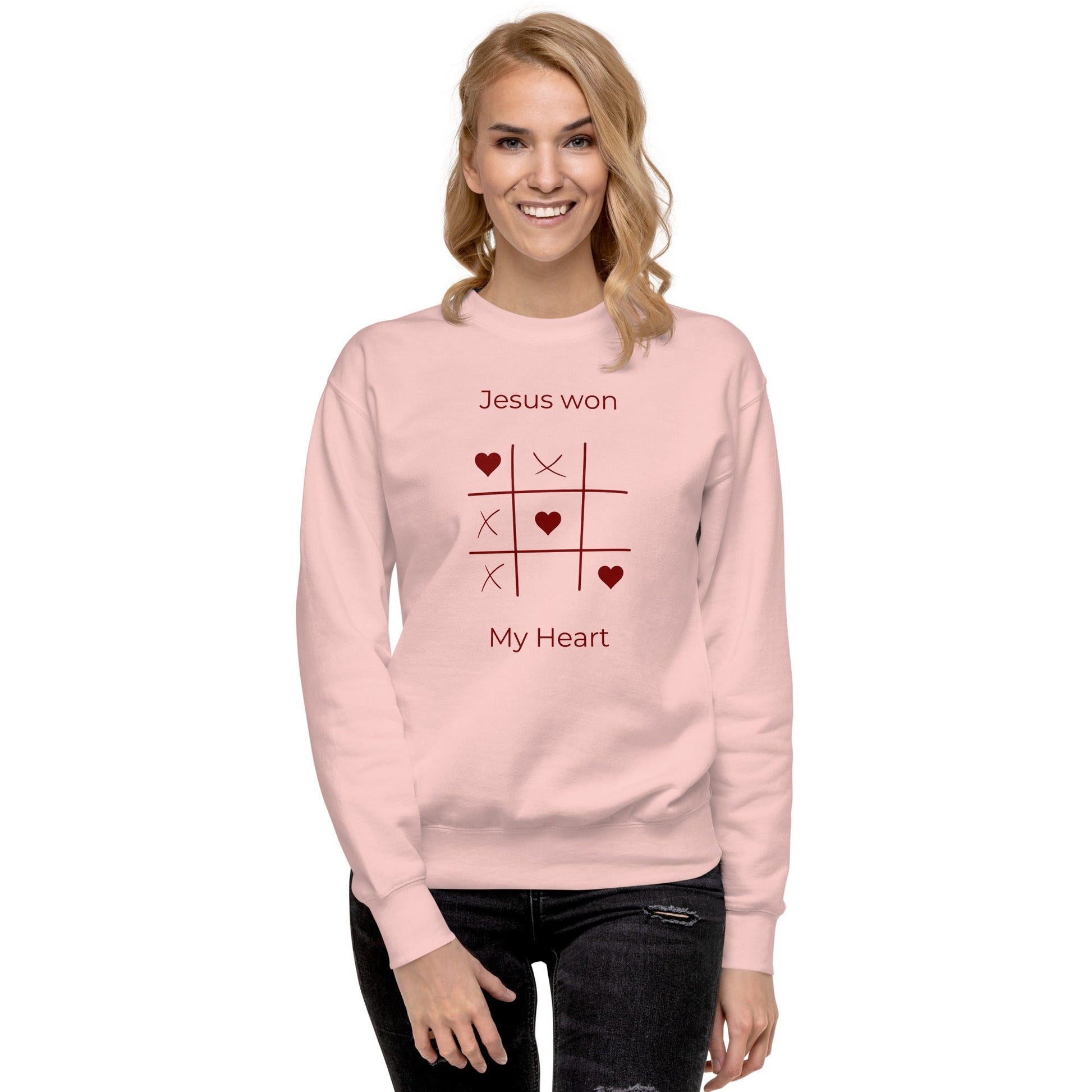 Jesus Won My Heart - Unisex Premium Jumper by MASIN Fashion – Faith - based Wear