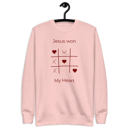 Jesus Won My Heart - Unisex Premium Jumper by MASIN Fashion – Faith - based Wear