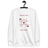 Jesus Won My Heart - Unisex Premium Jumper by MASIN Fashion – Faith - based Wear