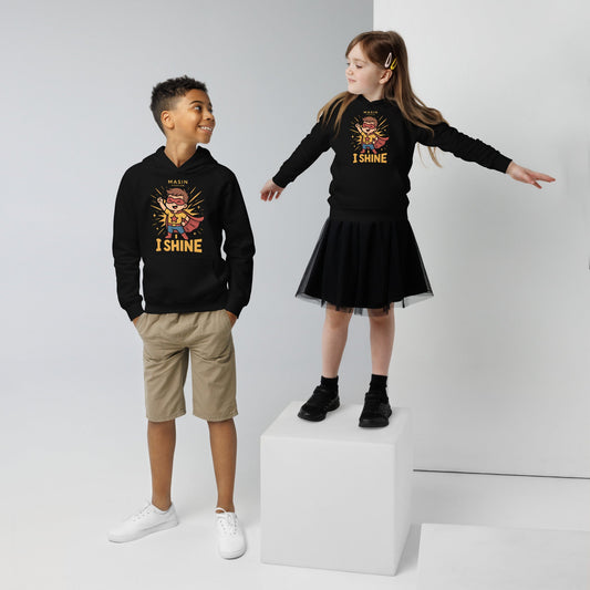 KIDS Unisex Premium Hoodie (4 - 12years) - I shine by MASIN Fashion – Faith - based Wear