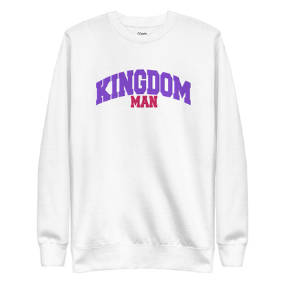 Kingdom couple - Embroidered Man Premium Sweatshirt by MASIN Fashion – Faith - based Wear