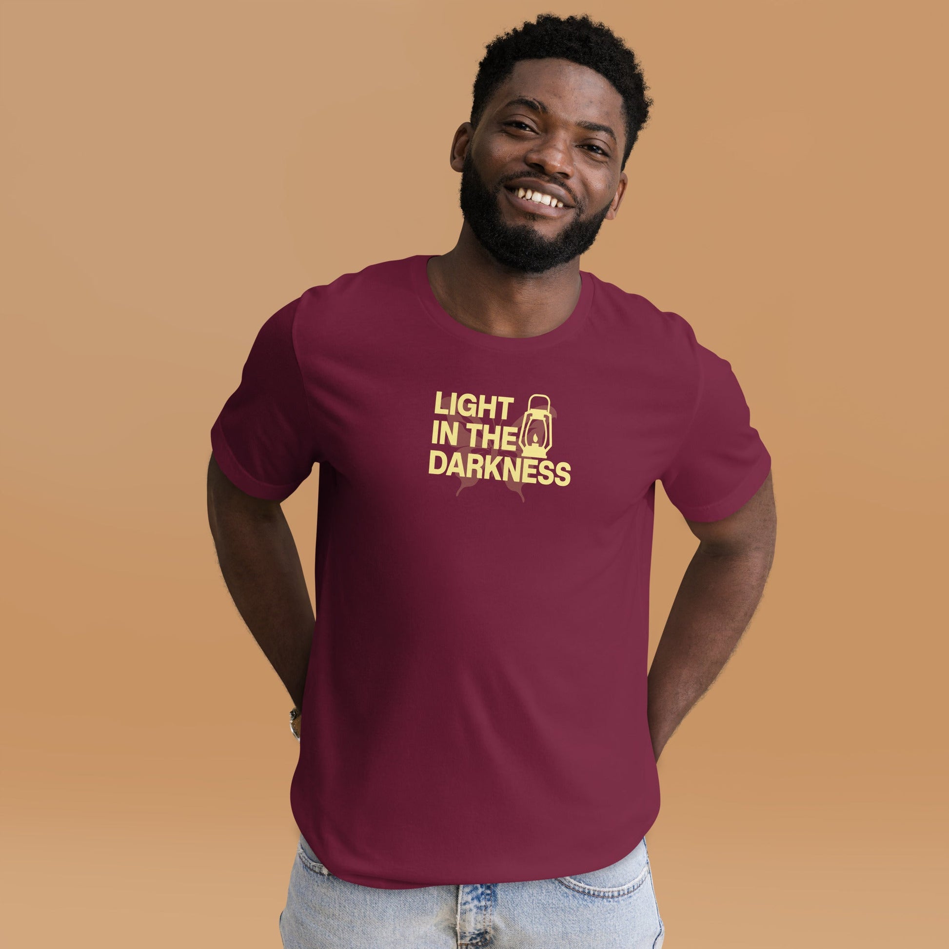Light in the Darkness - Unisex T-shirt Christian by masin fashion
