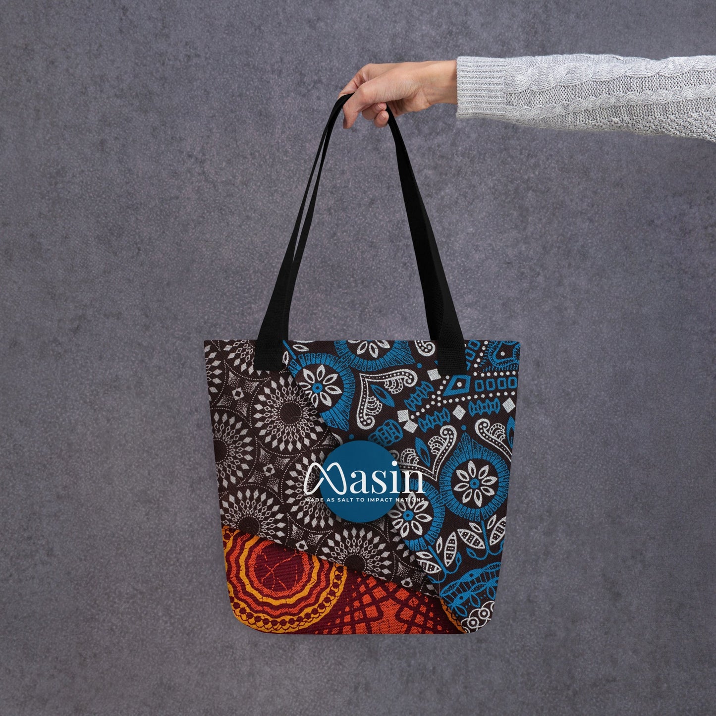 MASIN Ankara Print Tote bag by MASIN Fashion – Faith - based Wear