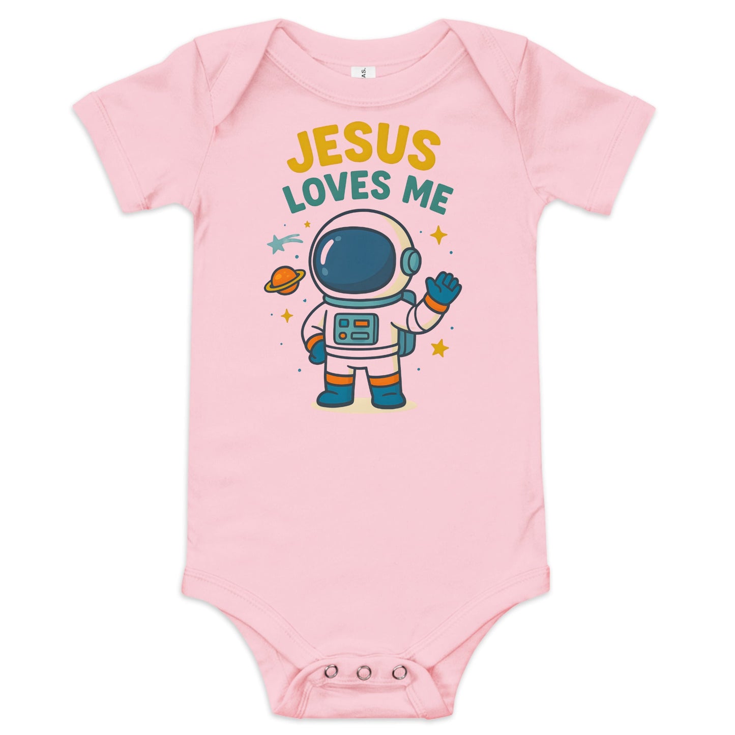 Masin Baby (3 - 24months) one piece - Jesus Loves Me by MASIN Fashion – Faith - based Wear