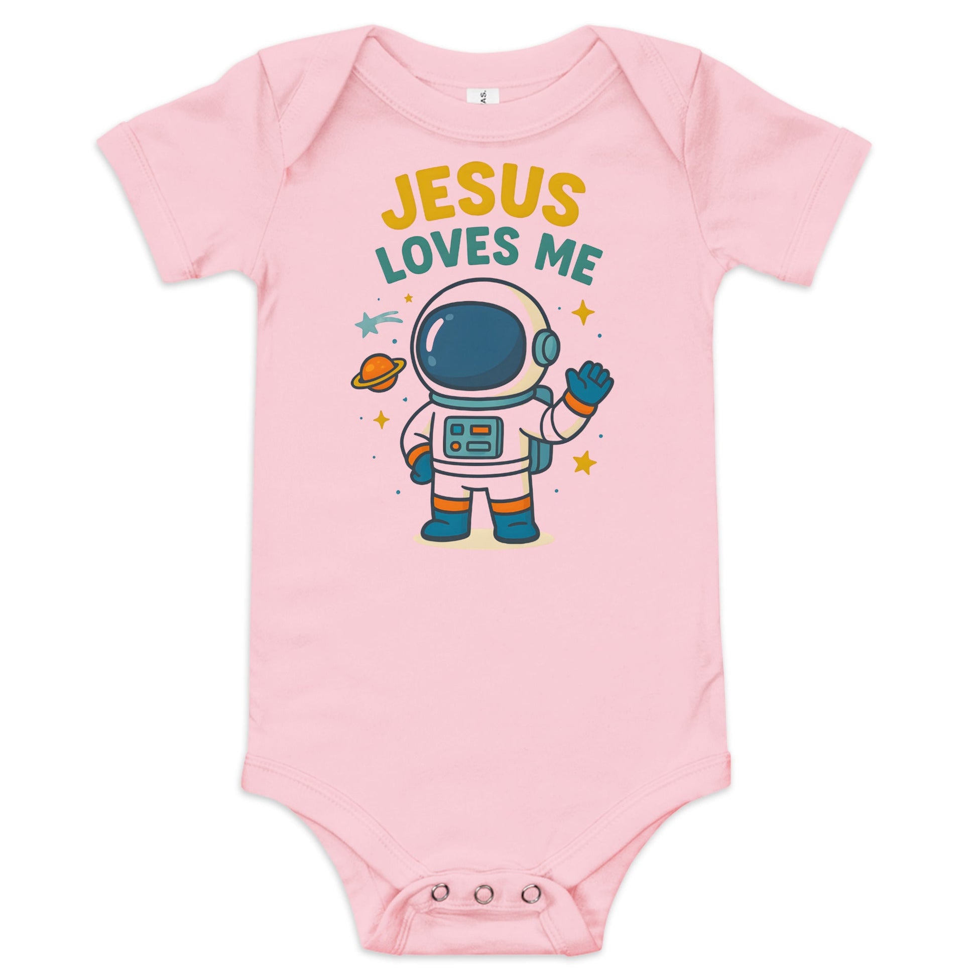 Masin Baby (3 - 24months) one piece - Jesus Loves Me by MASIN Fashion – Faith - based Wear