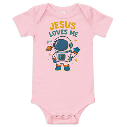 Masin Baby (3 - 24months) one piece - Jesus Loves Me by MASIN Fashion – Faith - based Wear
