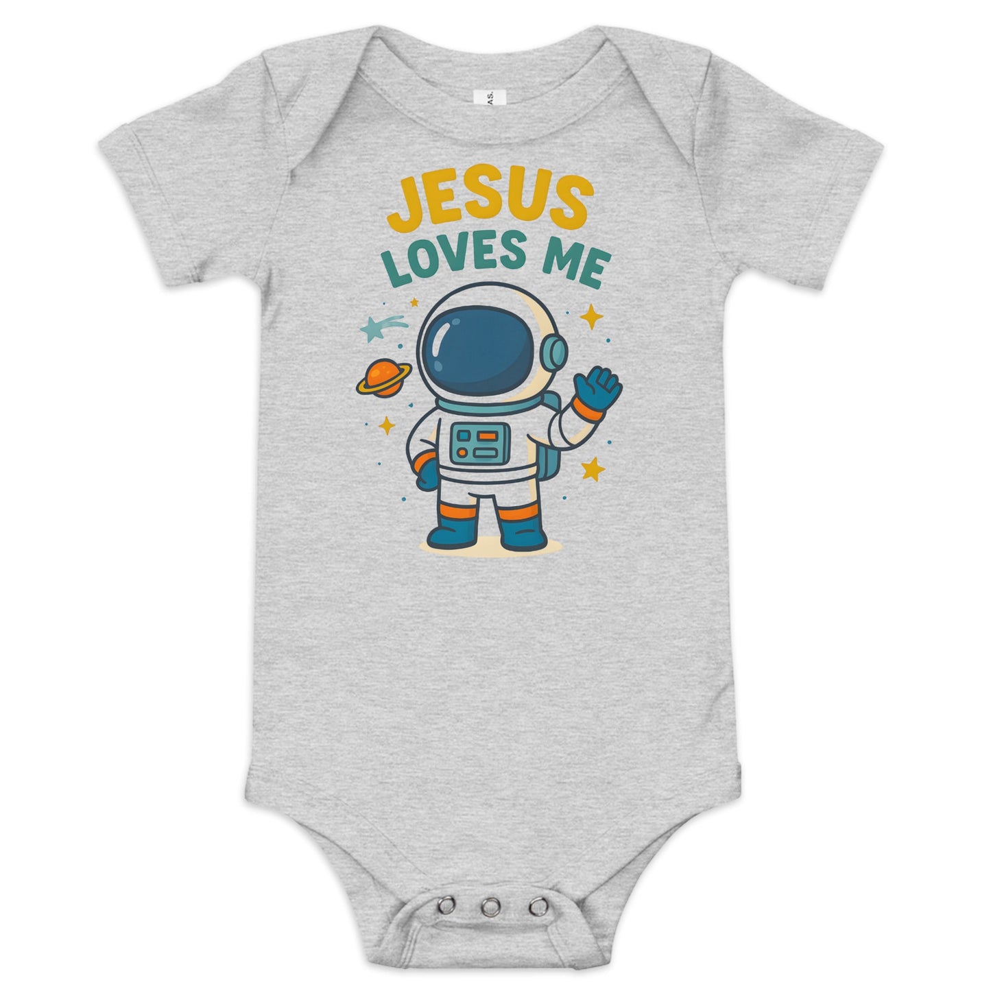 Masin Baby (3 - 24months) one piece - Jesus Loves Me by MASIN Fashion – Faith - based Wear