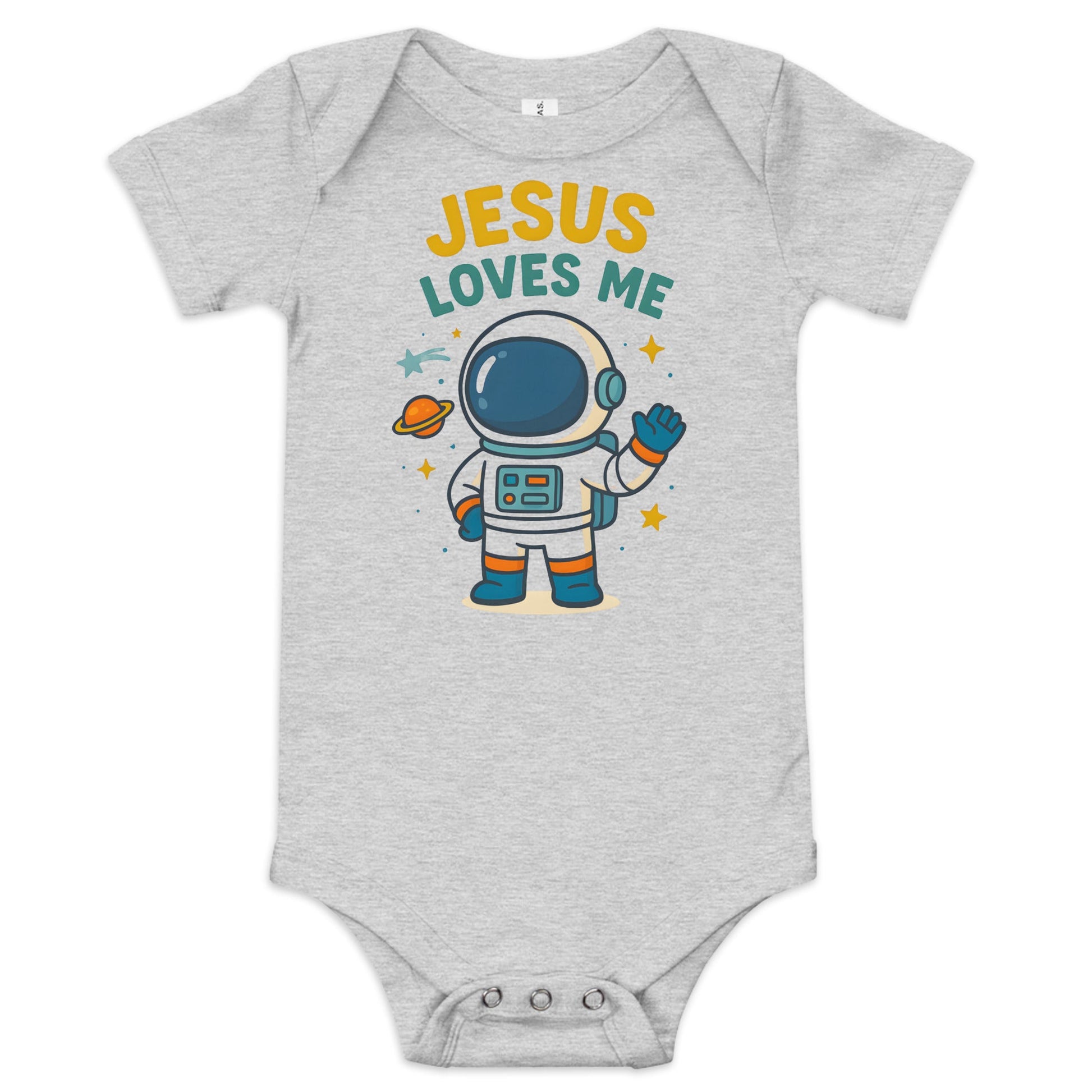Masin Baby (3 - 24months) one piece - Jesus Loves Me by MASIN Fashion – Faith - based Wear