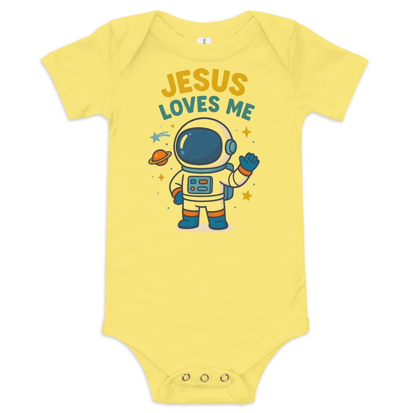 Masin Baby (3 - 24months) one piece - Jesus Loves Me by MASIN Fashion – Faith - based Wear