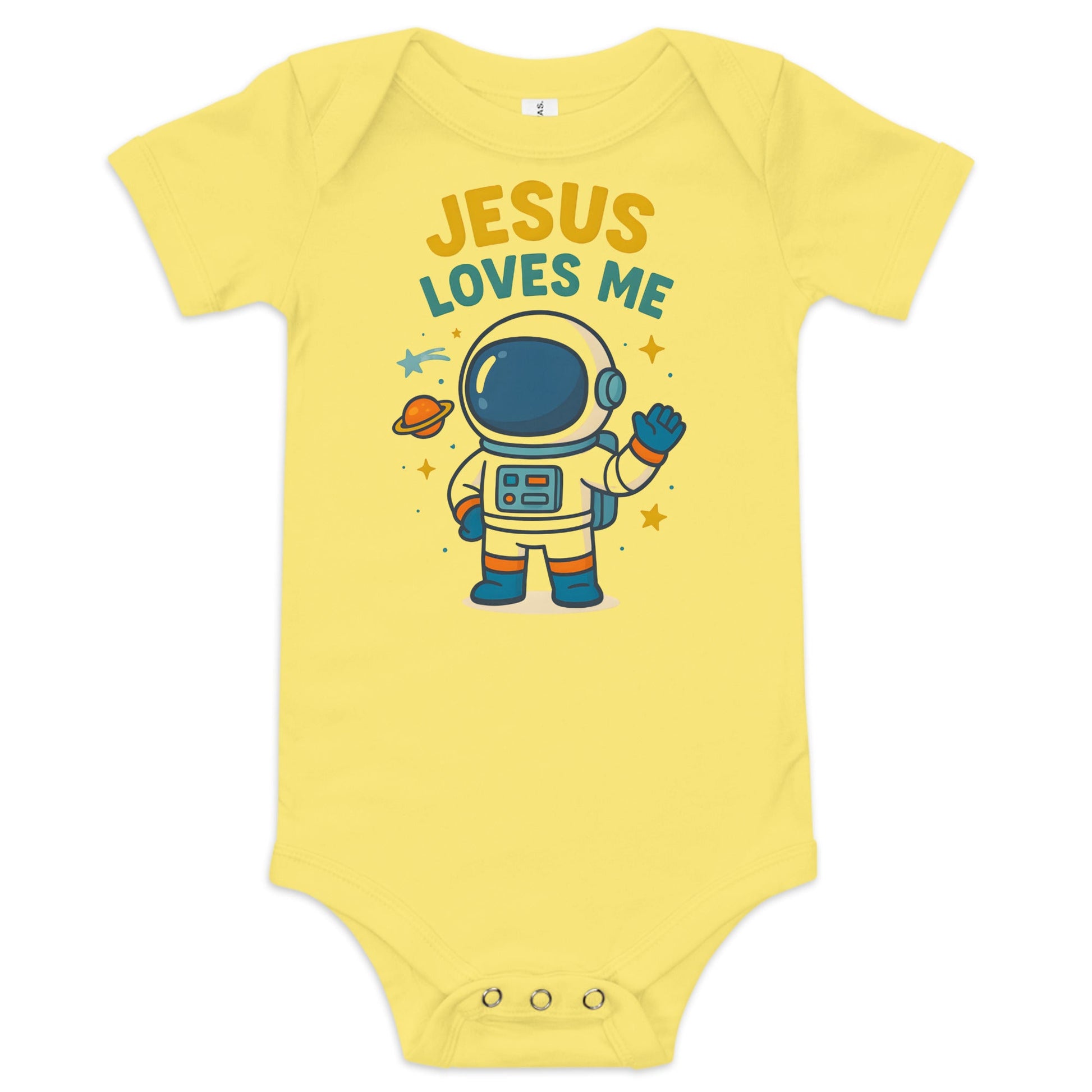 Masin Baby (3 - 24months) one piece - Jesus Loves Me by MASIN Fashion – Faith - based Wear