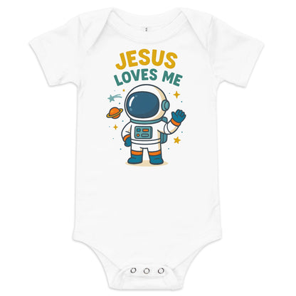 Masin Baby (3 - 24months) one piece - Jesus Loves Me by MASIN Fashion – Faith - based Wear
