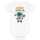 Masin Baby (3 - 24months) one piece - Jesus Loves Me by MASIN Fashion – Faith - based Wear