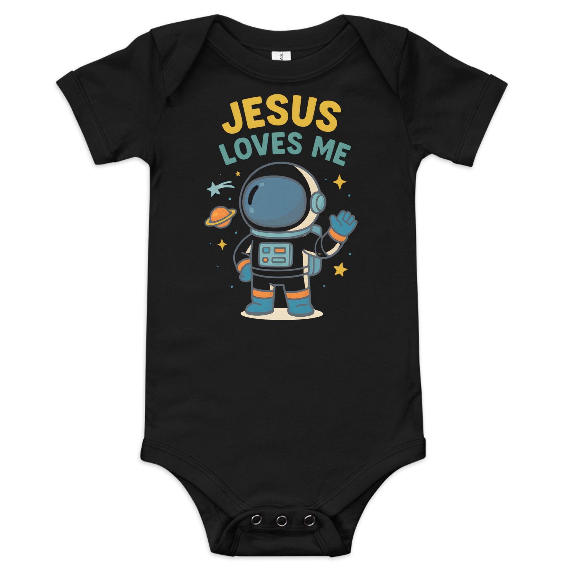 Masin Baby (3 - 24months) one piece - Jesus Loves Me by MASIN Fashion – Faith - based Wear