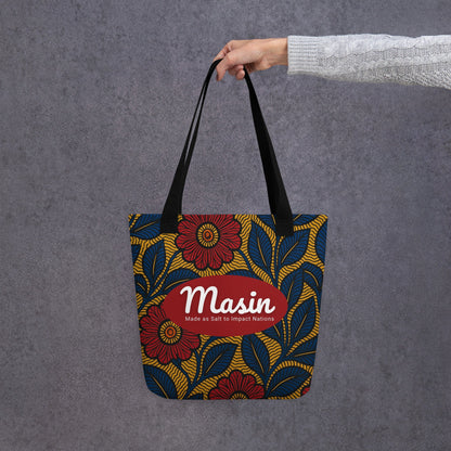 MASIN Brand Ankara Tote bag by MASIN Fashion – Faith - based Wear