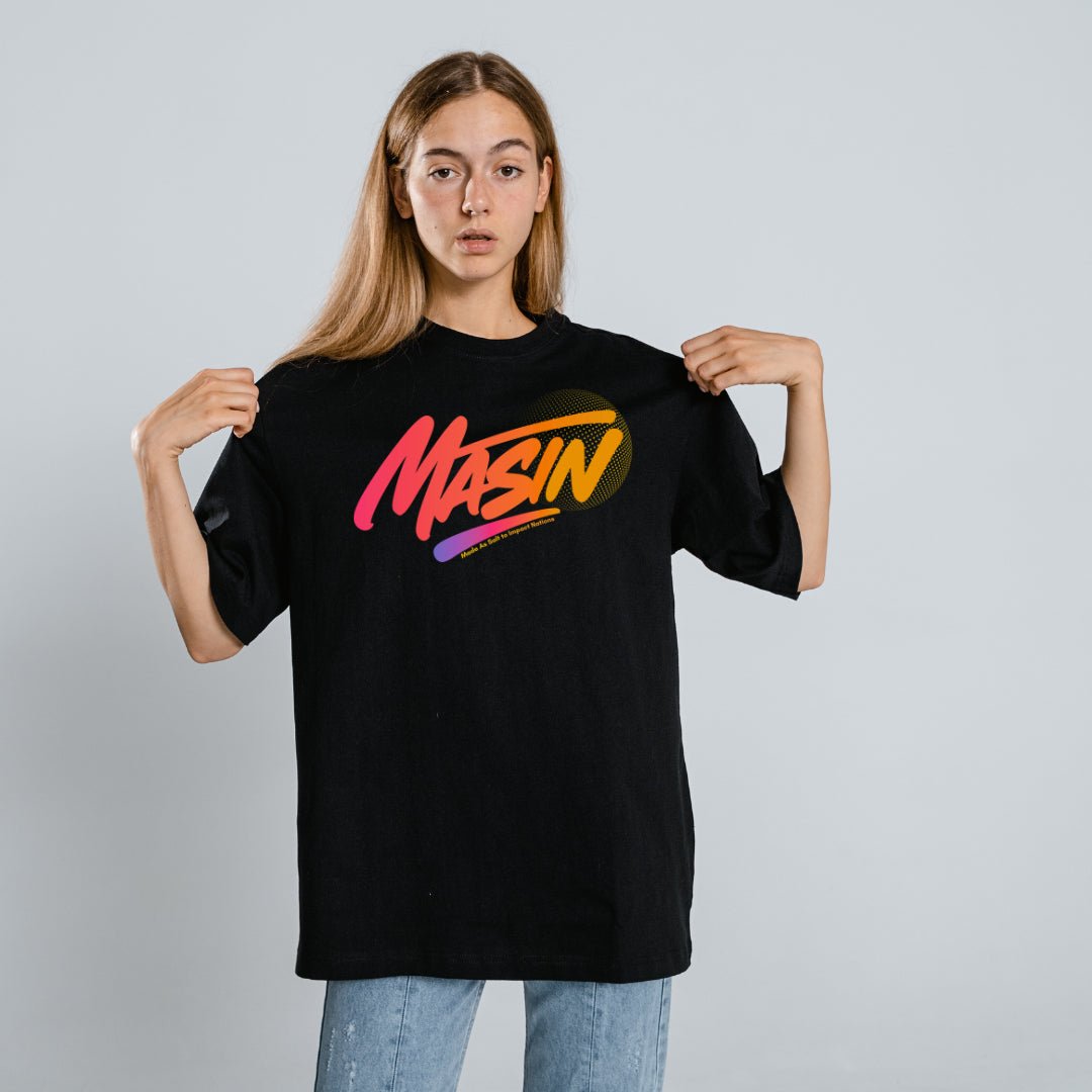 MASIN Defined 2 Unisex Luxe Oversized High Neck T-Shirt by MASIN Fashion – Faith - based Wear