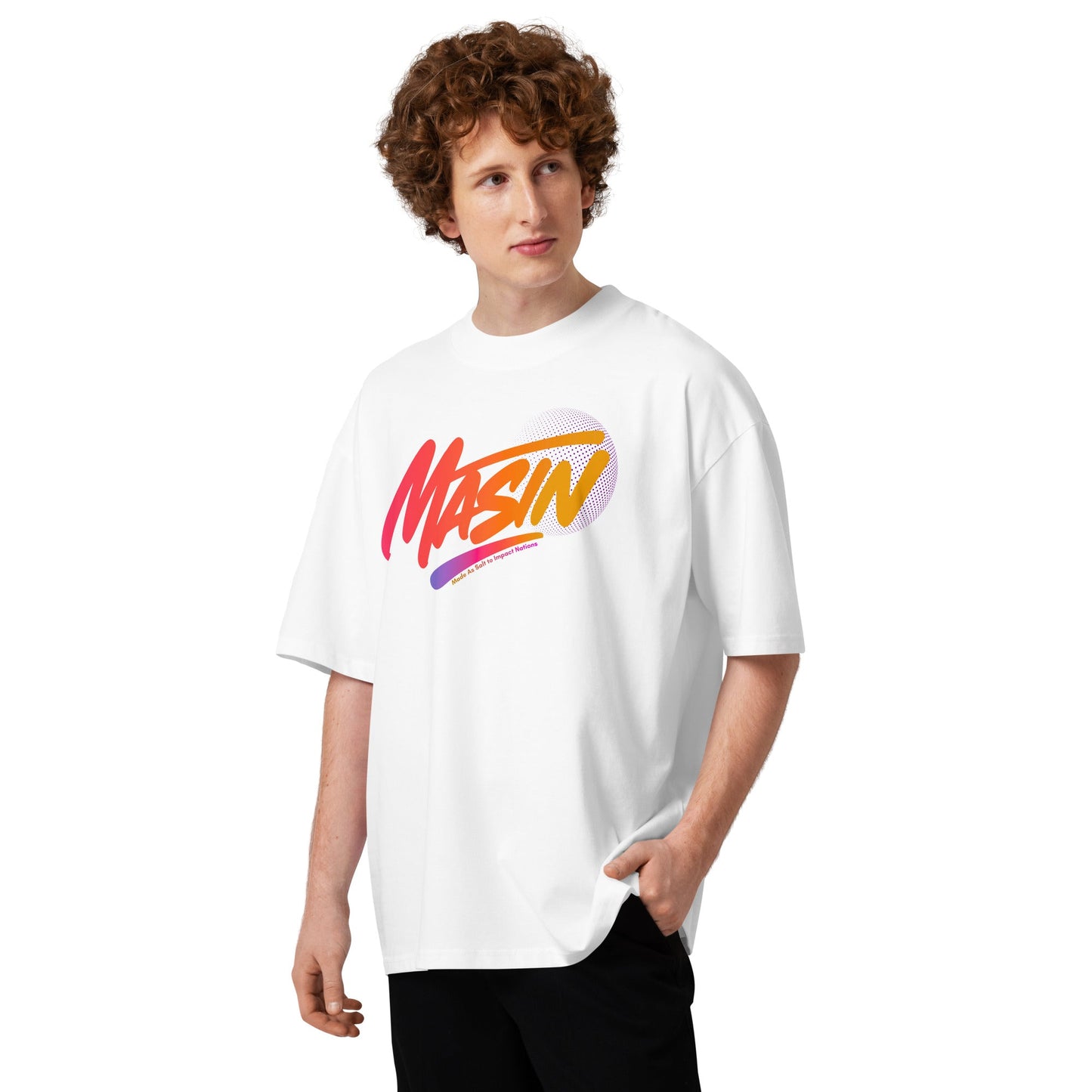 MASIN Defined 2 Unisex Luxe Oversized High Neck T-Shirt by MASIN Fashion – Faith - based Wear