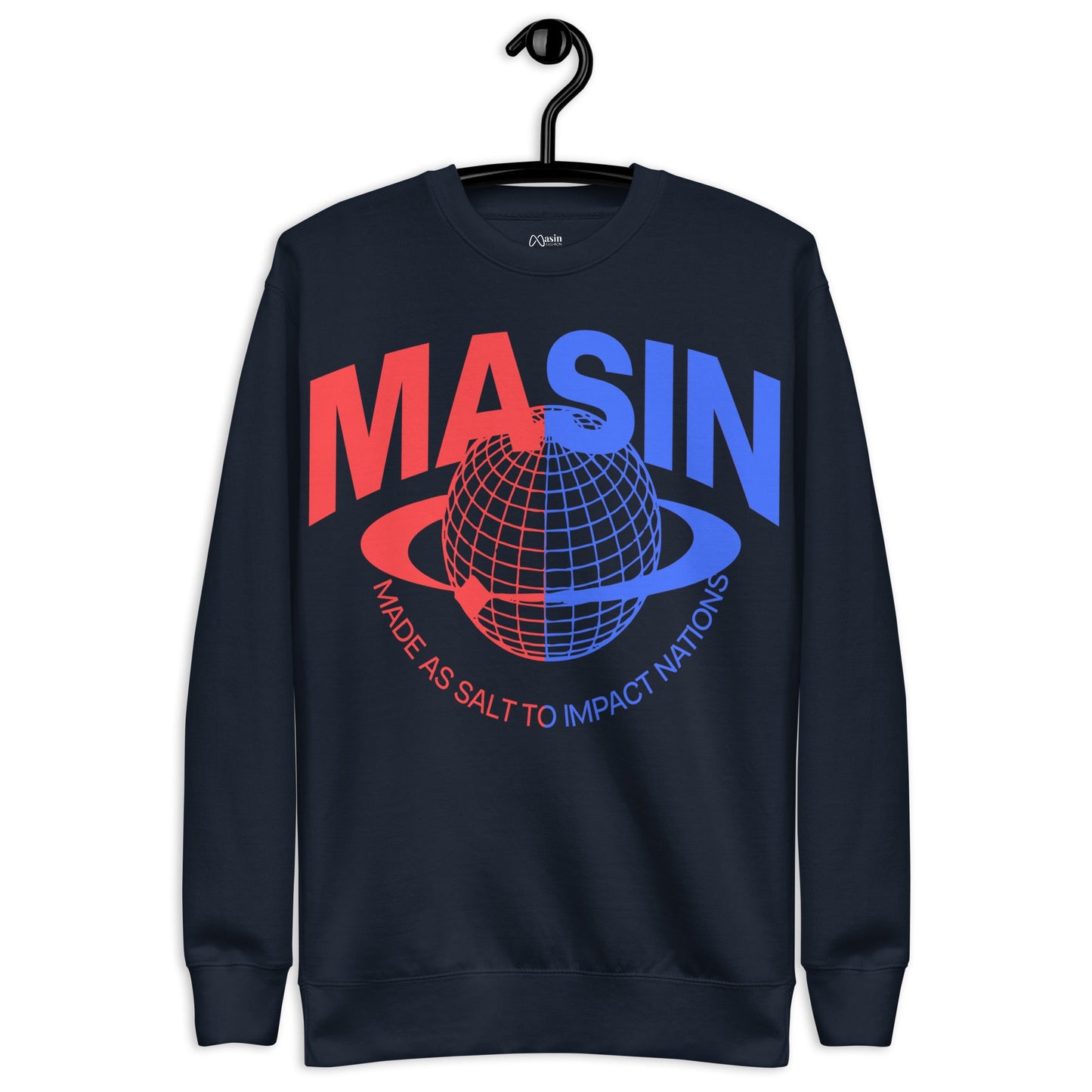 MASIN Definition BLUE RED - Unisex Premium Sweatshirt by MASIN Fashion – Faith - based Wear